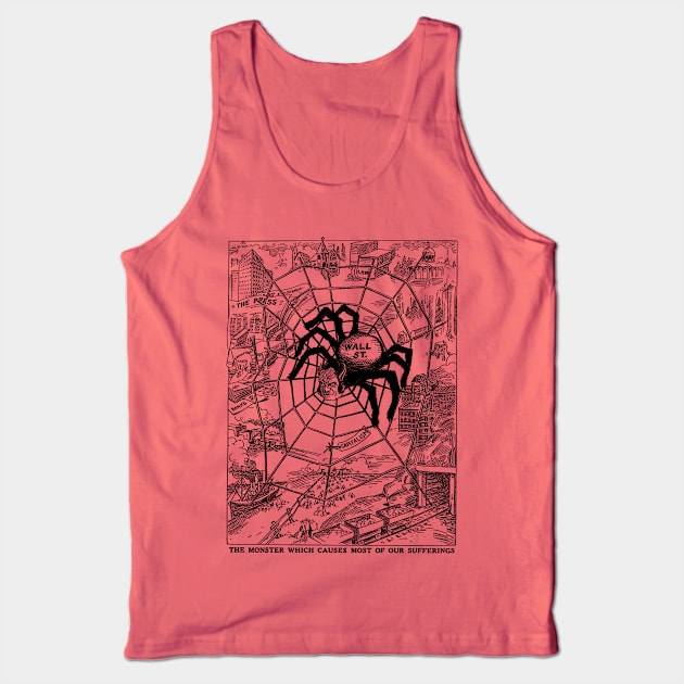 The Monster Which Causes Most Of Our Suffering - IWW, Anti Capitalist, Socialist Tank Top by SpaceDogLaika